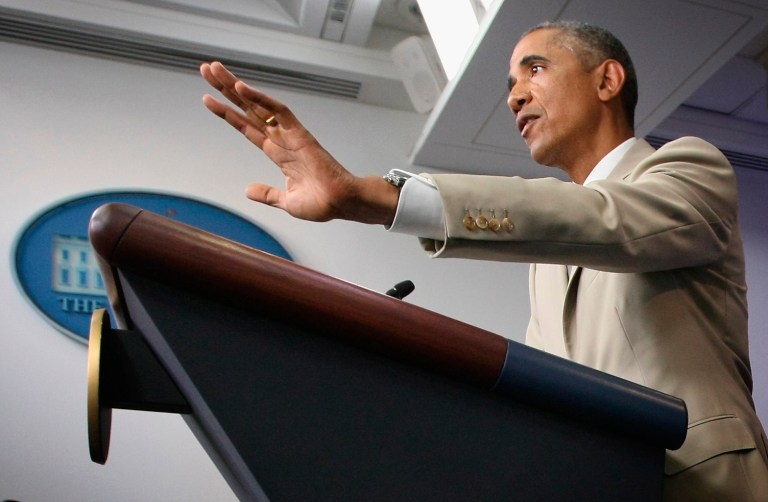 President Obama held a press conference on Thursday. He spoke about possible action against ISIL and immigration reform. (Getty images/Alex Wong)