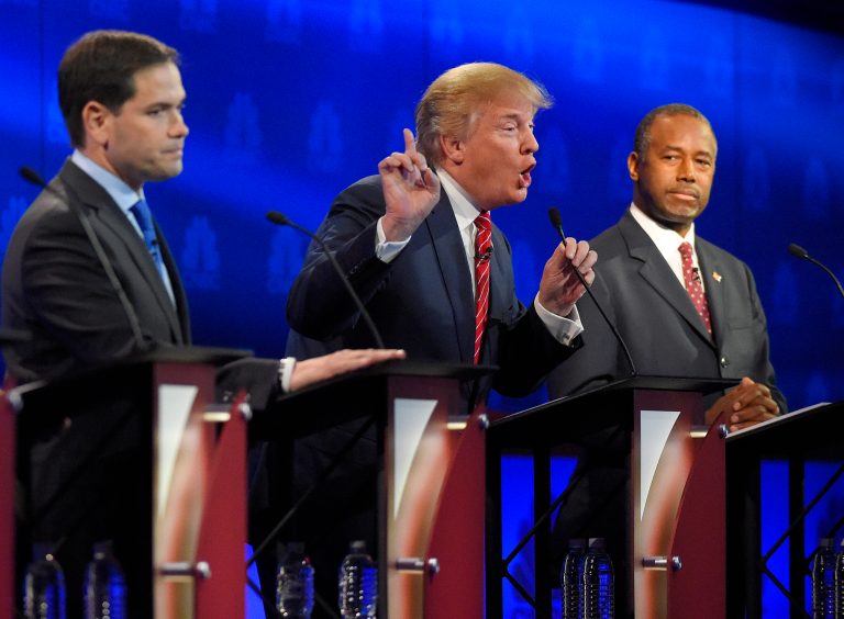 Petty questions from moderators have led to debates being more about personal attacks than substantive policy. (AP Photo/Mark J. Terrill)