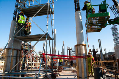 Metro's under-construction Silver Line is expected to help more Washingtonians reach their jobs using public transit. (Examiner file photo) 