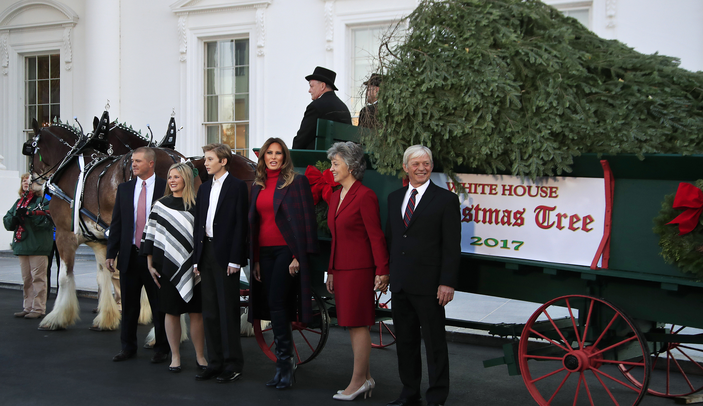 Melania Trump celebrates White House Christmas tree’s arrival: We’re ‘excited for Christmas in our new home’