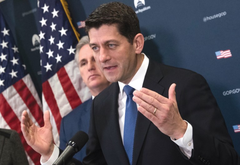 House Speaker Paul Ryan says criticisms of Republican plans to repeal Obamacare should take into account plans to replace the national healthcare system. (J. Scott Applewhite/Associated Press)