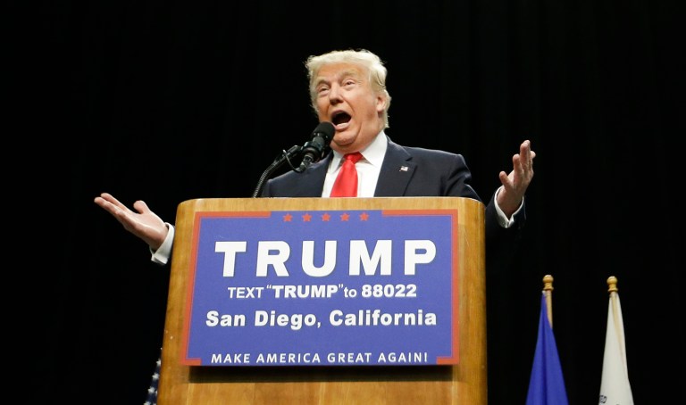 Trump's proposals would violate the First, Fourth, Fifth and Eighth Amendments, the American Civil Liberties Union says. (AP Photo/Chris Carlson)