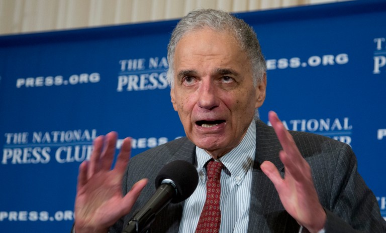 Asked Wednesday evening on CNN who he would choose between Donald Trump and Hillary Clinton, Ralph Nader said 