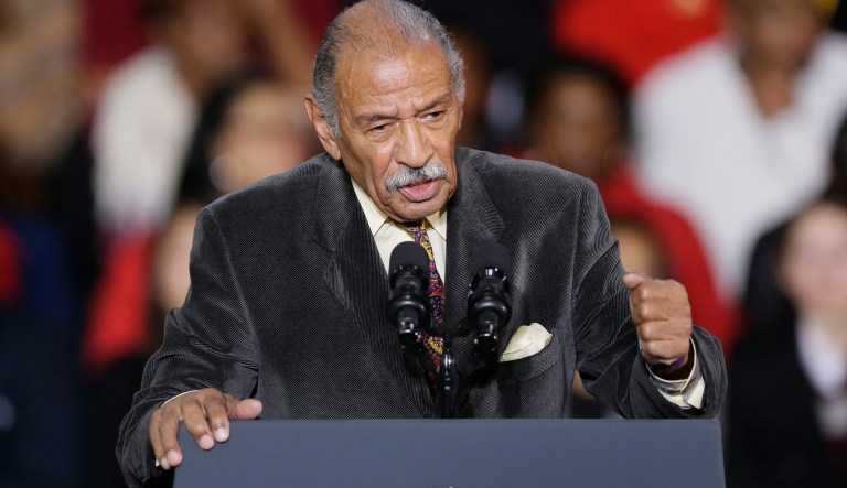 Michigan Rep. John Conyers will step down from his post as the top Democrat on the House Judiciary Committee after multiple women came forward with sexual harassment allegations against the longtime lawmaker. (AP Photo/Carlos Osorio)
