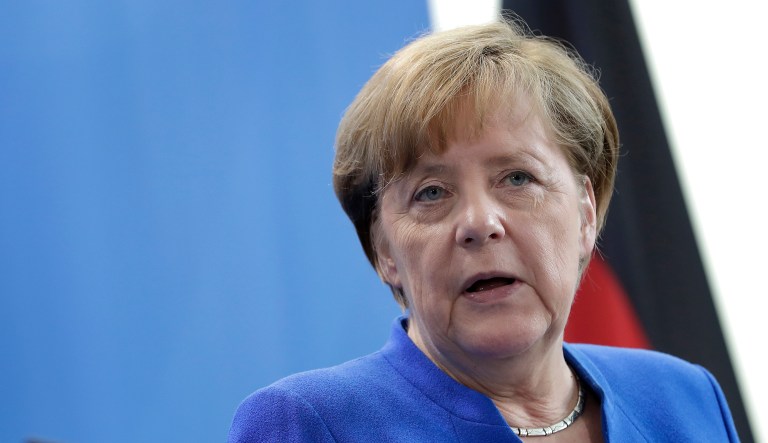 German Chancellor Angela Merkel said, 