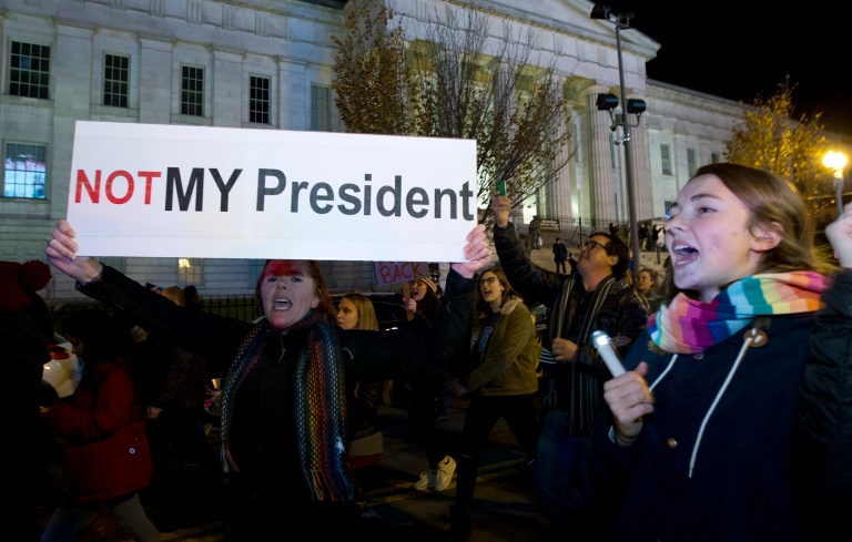 Turkey has issued a travel warning to its citizens who are thinking about traveling to the U.S. in response to a wave of demonstrations in large cities protesting the election of Donald Trump to be the 45th president. ( AP Photo/Jose Luis Magana)