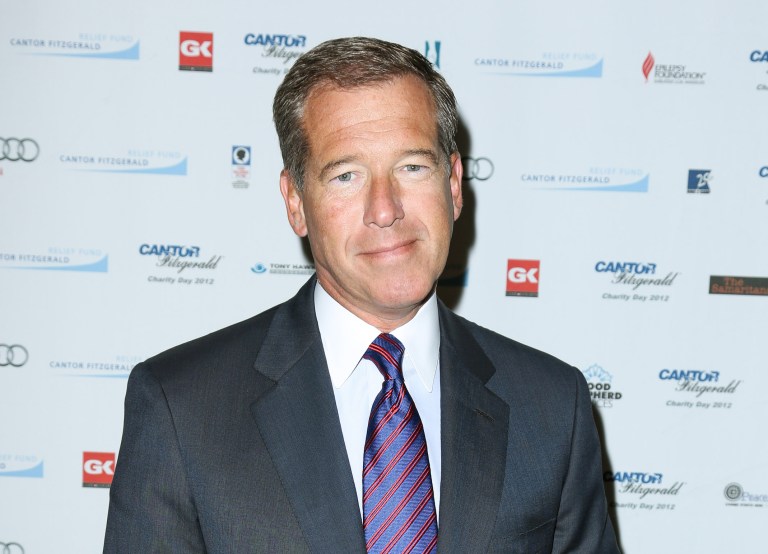 This Sept. 11, 2012 file image released by Starpix shows Brian Williams at the Cantor Fitzgerald Charity Day event in New York. (AP Photo/Starpix, Andrew Toth, File)