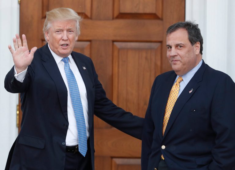 Chris Christie says President Trump made him order meatloaf when the New Jersey governor and his wife, Mary Pat, had dinner at the White House on Tuesday. (AP Photo/Carolyn Kaster)