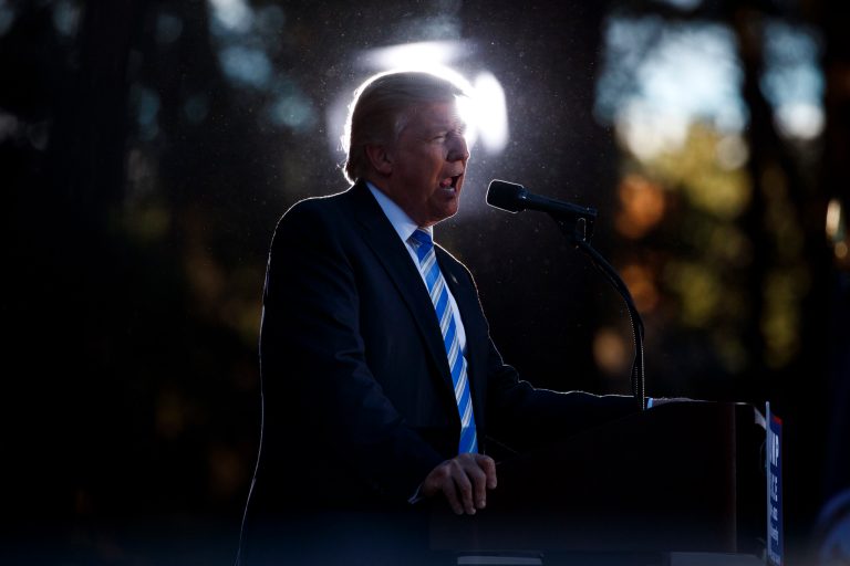 Trump tries to keep the evangelical voters on board. (AP Photo/ Evan Vucci)