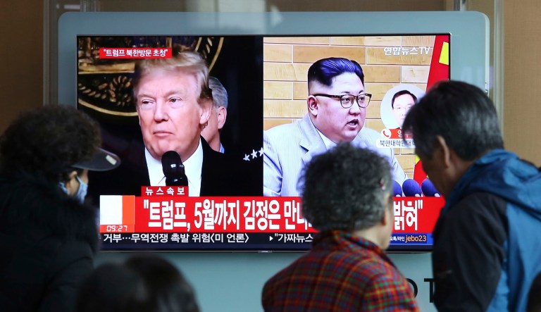 "The deal with North Korea is very much in the making and will be, if completed, a very good one for the World. Time and place to be determined," President Trump (pictured left) tweeted on Friday evening about meeting North Korean leader Kim Jong Un. 