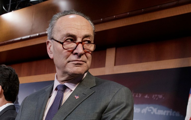 Schumer skated past the nuclear option and said President Trump ought to 