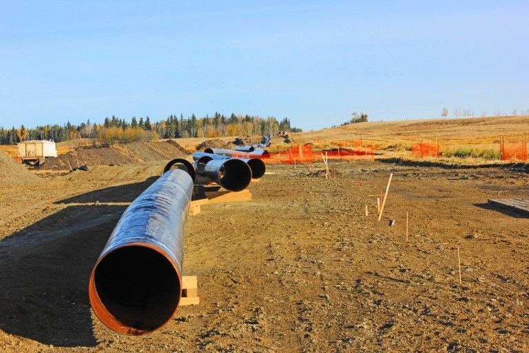 The flurry of newfound natural gas resulting from advances in fracking technology has led to pipeline investments near fracking sites -- but the Northeast isn't one of those places. (Thinkstock)
