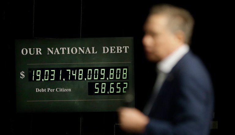 In light of the new spending Republicans and Democrats agreed to this week, the national debt could easily grow by more than $1 trillion by early 2019. (AP Photo/Mark Humphrey)