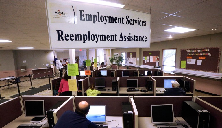 New applications for unemployment insurance benefits dropped to 236,000 in the first week of May, the Department of Labor reported Thursday. (AP Photo/Seth Perlman, File)