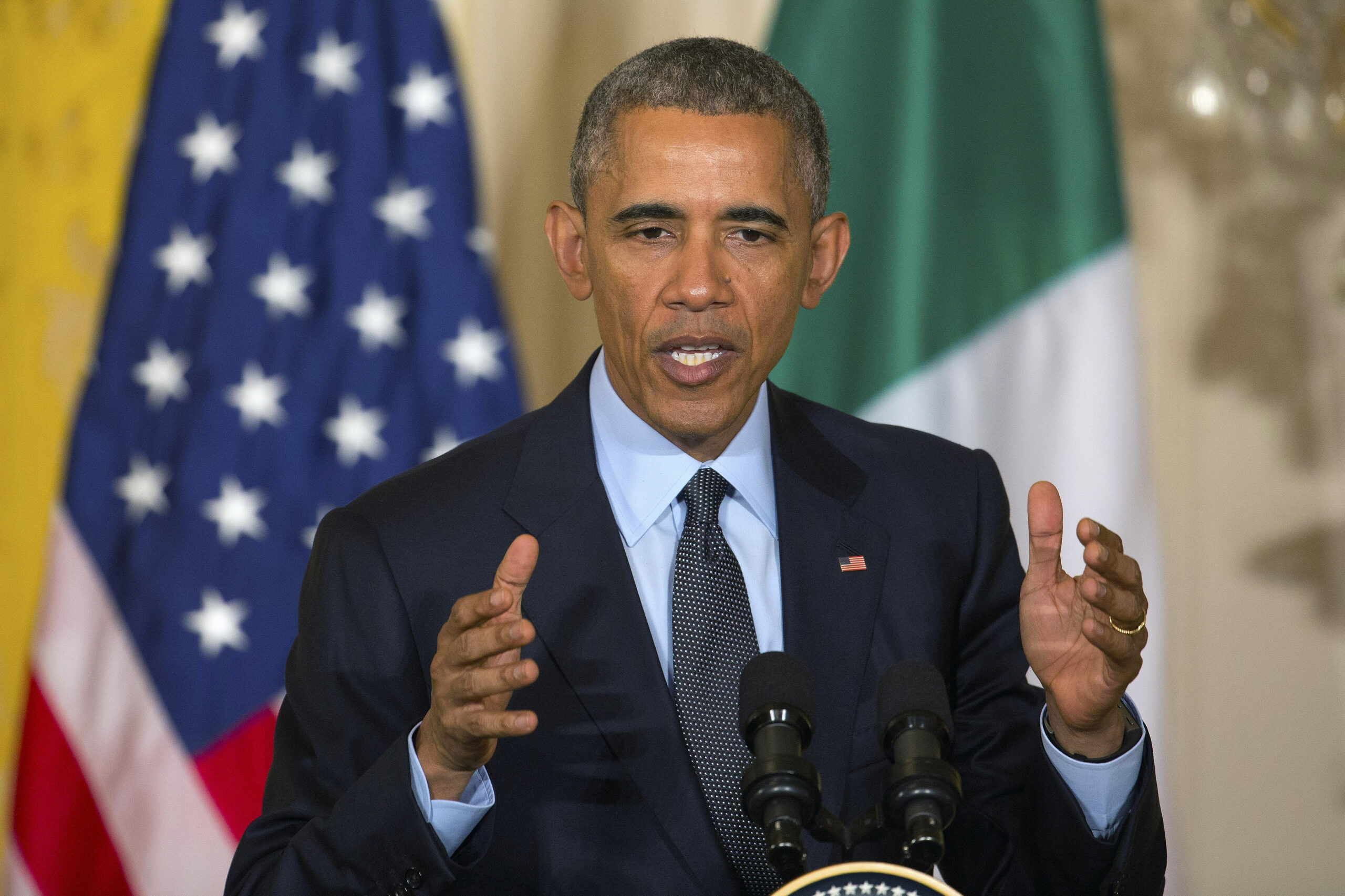 Obama downplays Democratic divisions over Fast Track
