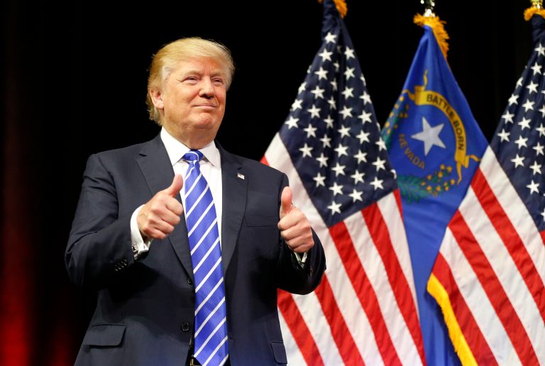 Republican presidential candidate DonaldÂ Trump prevailed on the survey question of which candidate 