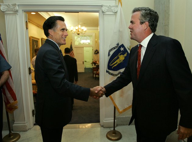 Voters aren't eager to vote for Mitt Romney or Jeb Bush. AP Photo