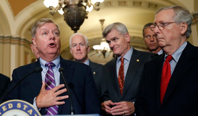 They said they look forward to continue the debate over healthcare, even as Congress turns its focus to tax reform. (AP Photo/Alex Brandon)