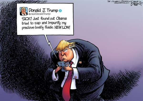 Editorial cartoon: NEW LOW!