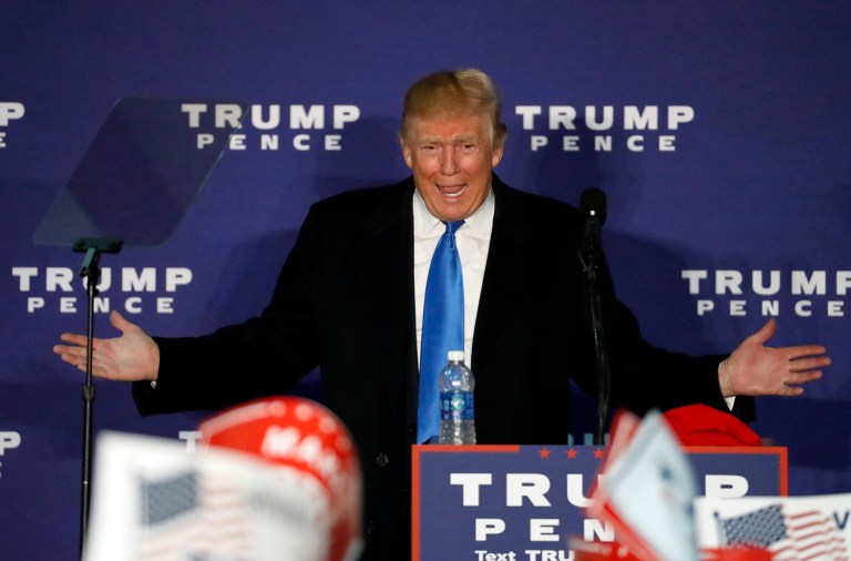 Republican presidential candidate Donald Trump is no normal presidential candidate. Many people like him because he's an outsider. (AP Photo/Alex Brandon)
