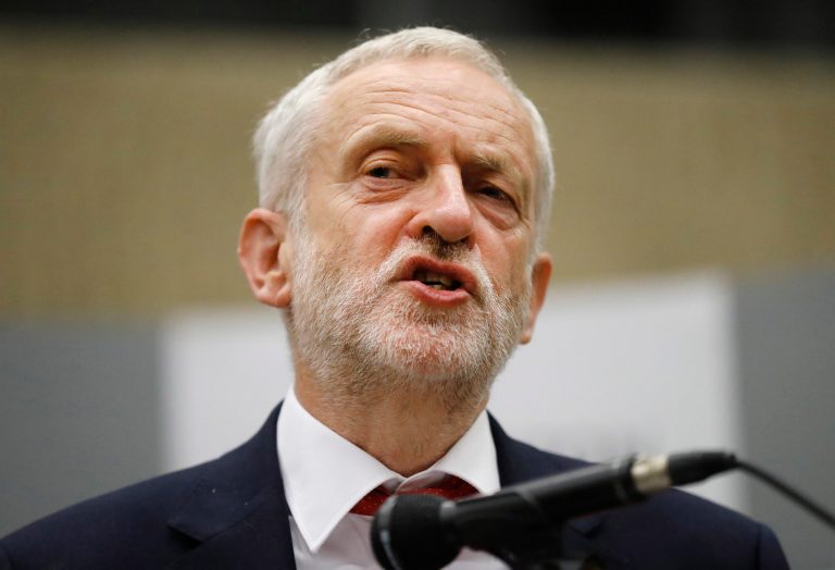Britain's Labour Party leader Jeremy Corbyn has acquired legitimacy in the political establishment by winning more votes than expected, but his ideas are at odds with history. (AP Photo/Frank Augstein)