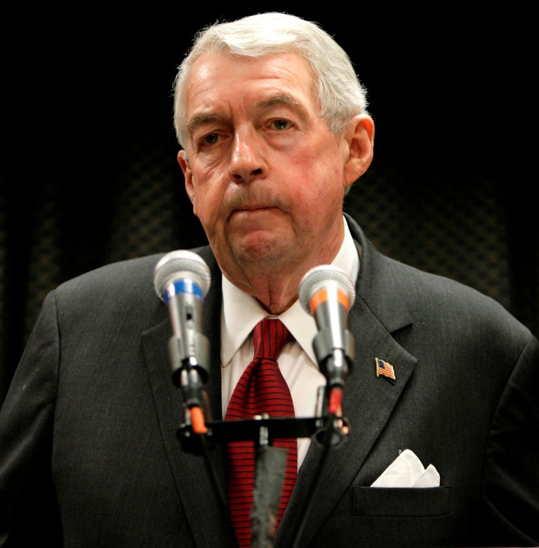 Charles Hynes initially said he would make the transition smooth, but he later decided to actively campaign. (AP Photo)
