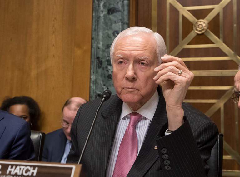 Sen. Orrin Hatch, R-Utah, said Tuesday that he's never seen Democrats so opposed to a Republican president as they are to Trump. (AP Photo/J. Scott Applewhite)
