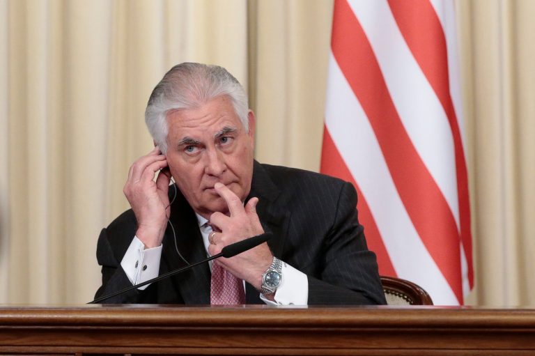 Tillerson made it crystal clear how Washington is keeping a very watchful eye on Tehran's support for Syrian dictator Bashar Assad. (AP Photo/Ivan Sekretarev)