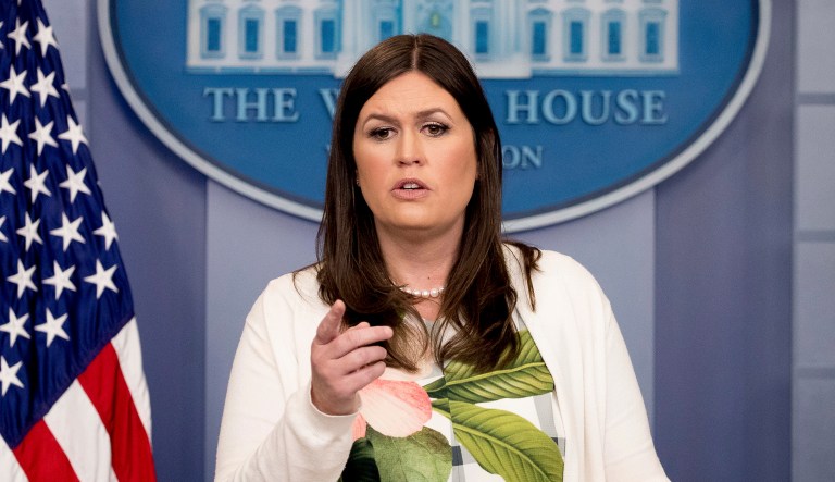 White House deputy press secretary Sarah Sanders said, 