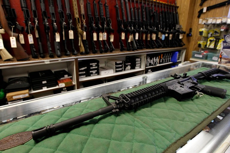 Under the bill, firearms dealers would be prohibited from selling 