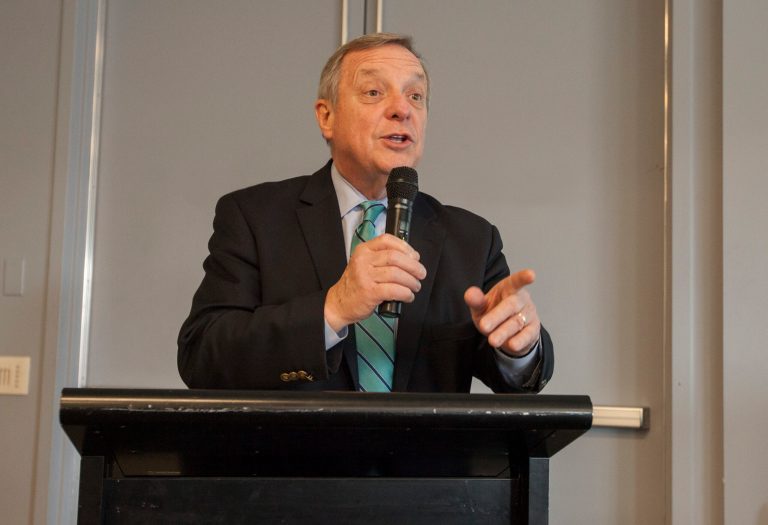 Dick Durbin is trying to stop Monsanto from moving its headquarters overseas to cut down on U.S. taxes. (AP Photo)