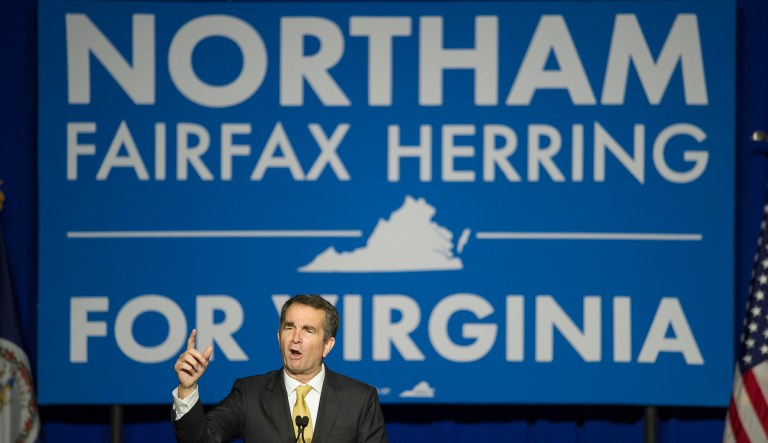 Democrat Ralph Northam was projected to be the victor in the state's gubernatorial contest Tuesday evening. (AP Photo/Cliff Owen)