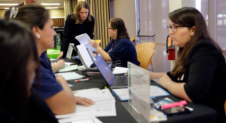 Twice as many voters say their health plans have gotten worse than say they have improved, according to a new poll. (AP Photo/Eric Gay)