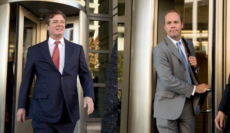 The special counsel in the Russia investigation charged Paul Manafort and Rick Gates in October 2017 with a handful of charges including conspiracy and money laundering. (AP Photo/Ted S. Warren)