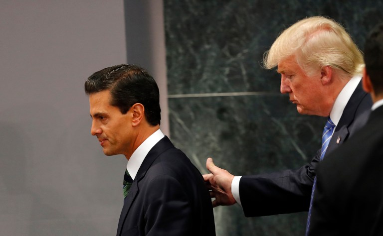 Trump confirmed that he had spoken with Pena Nieto about partnering to defeat the cartels and using U.S. soldiers to help. (AP Photo/Dario Lopez-Mills, File)
