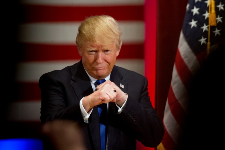 The survey of veterans and those who live with veterans found Donald Trump won 47 percent of registered voters' support to Hillary Clinton's 38 percent. (AP Photo)