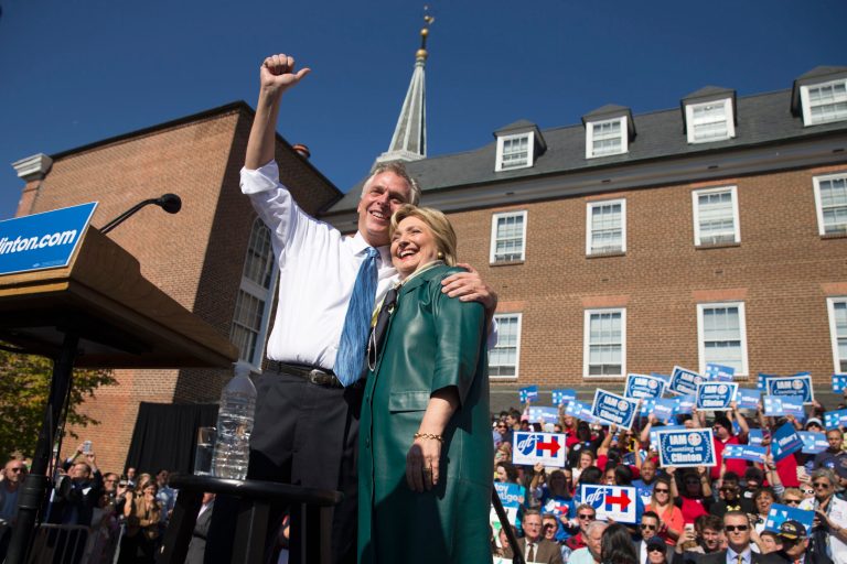The Democratic ticket? Talk grows of a Hillary Clinton --Â Terry McAuliffe teaming. (AP Photo/Evan Vucci)