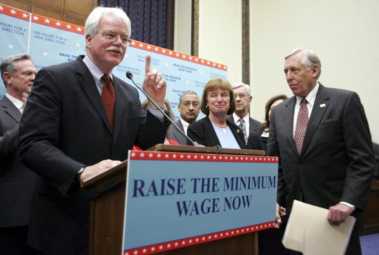 Rep. George Miller, D-Calif., advocated for higher minimum wages, immigration reform and Big Labor issues like card check. (Getty images File)
