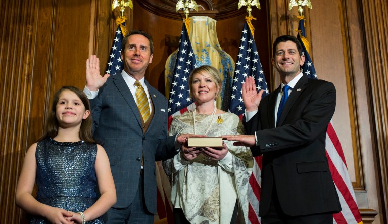 The two-term congressman is a former Baptist pastor. (AP Photo/Zach Gibson)
