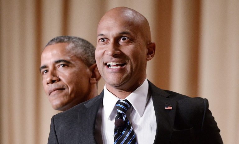 Obama brought on Keegan-Michael Key as Luther, his character on Comedy Central, to express the president's frustration with the press. (Getty)
