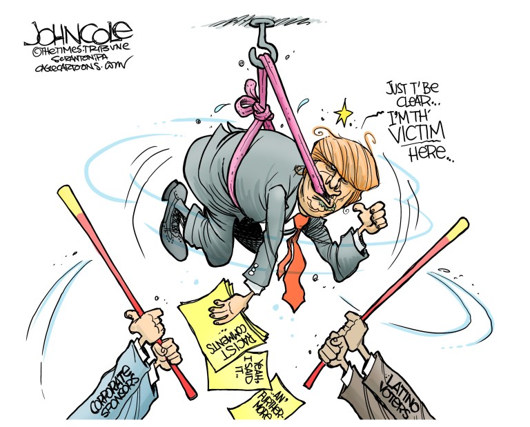 Editorial cartoons: Tongue tied