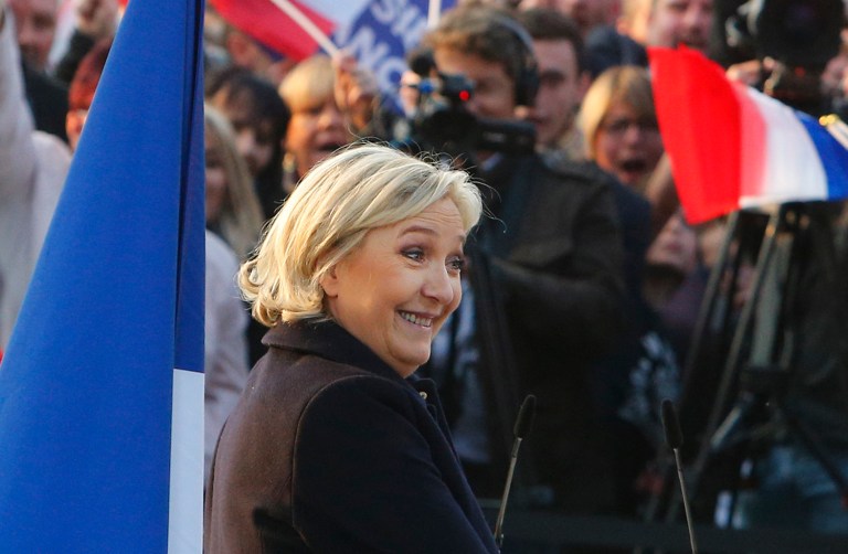 Marine Le Pen got 35 percent of the young vote this time. However, she needs to re-brand to win. (AP Photo/Michel Spingler)