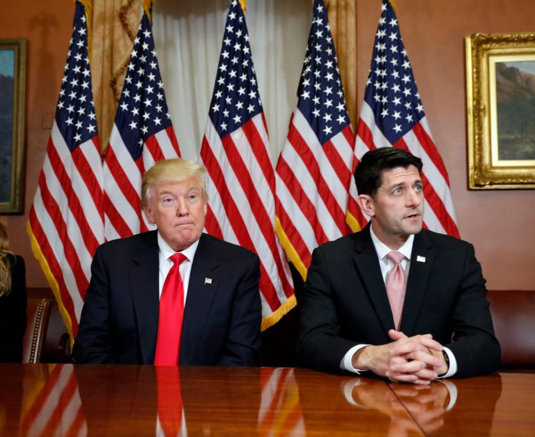 Before Trump's upset victory, Ryan's nascent speakership looked vulnerable. (AP Photo/Alex Brandon)