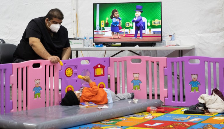 Biden administration releases first images from inside migrant holding facilities