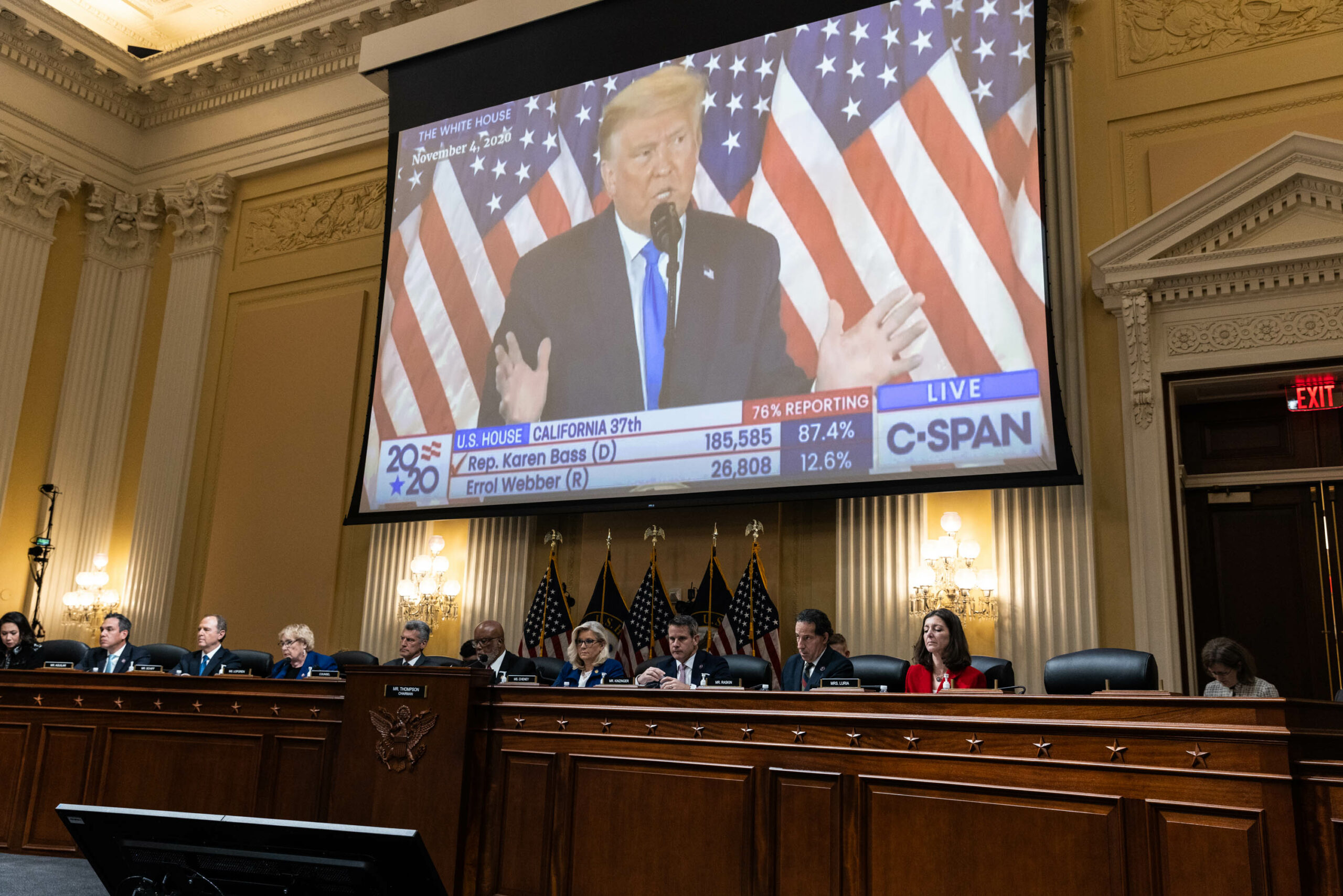 The US House Select Committee convenes a hearing to Investigate the January 6 Attack on the US Capitol, on Capitol Hill in Washington, DC, on October 13, 2022. 