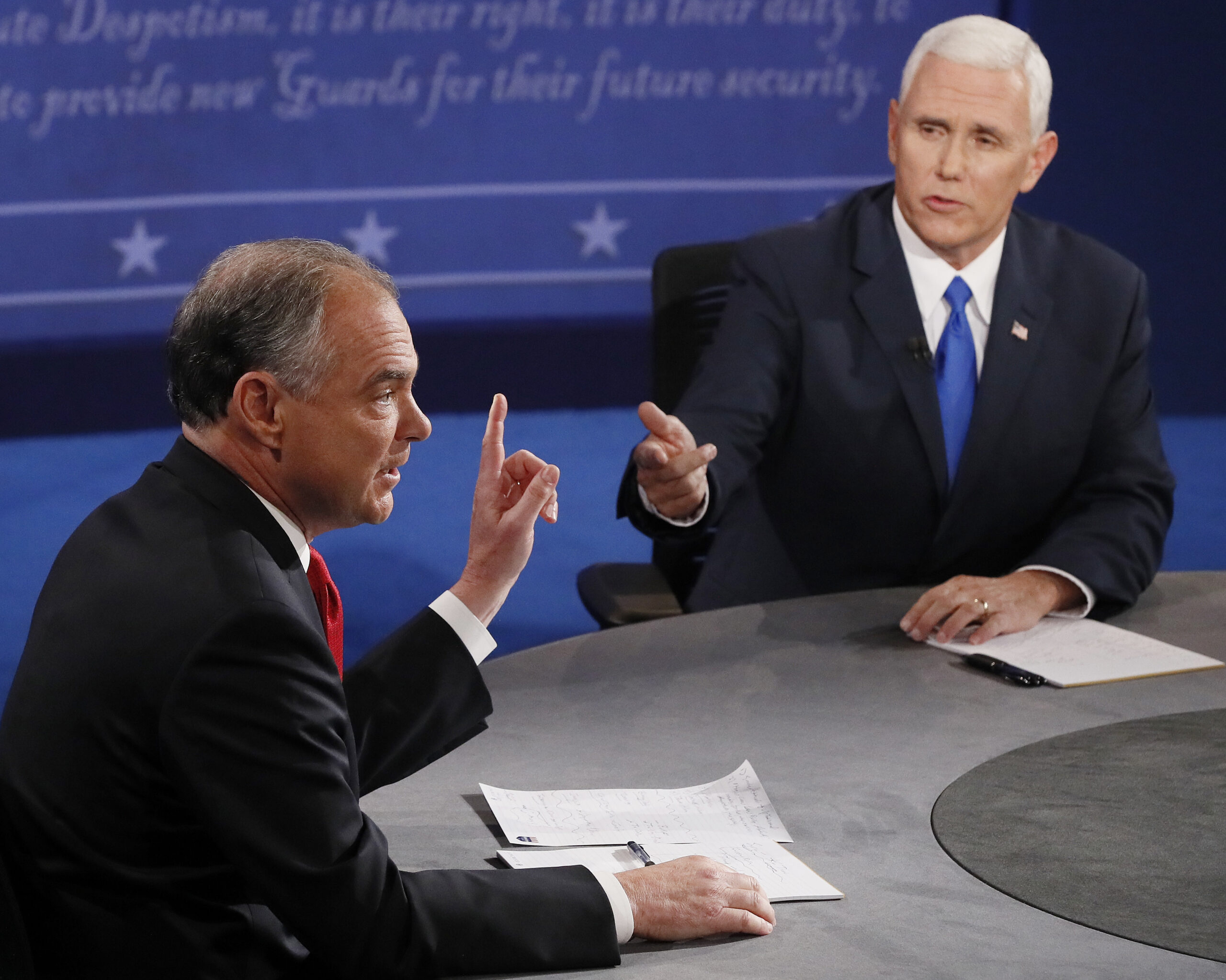Pence right: His, Kaine’s Marine son would face email court martial