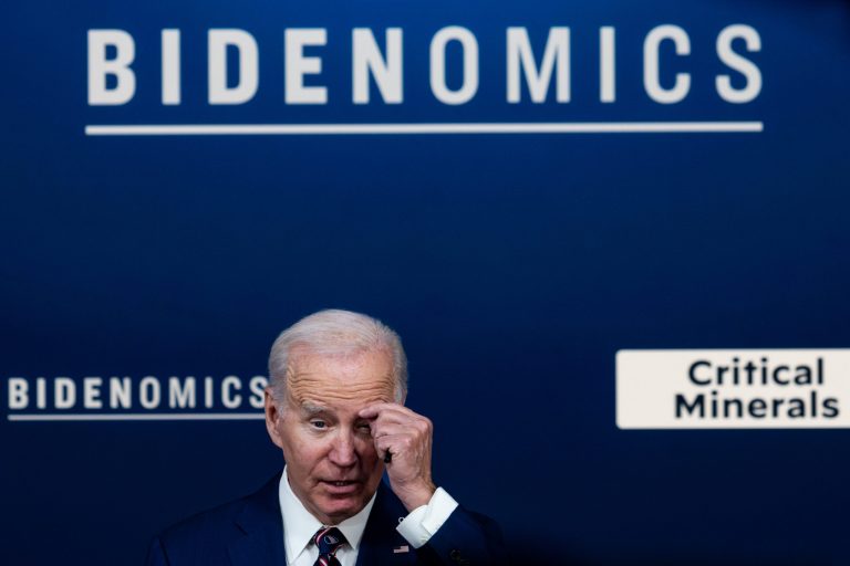 President Joe Biden speaks during an event at the South Court Auditorium in the Eisenhower Executive Office Building at the White House on Oct. 23, 2023.