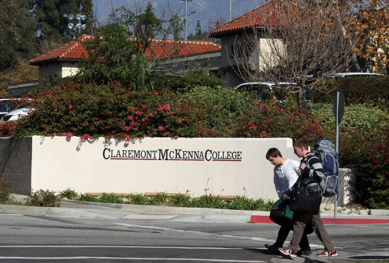 The editorial also calls out the protesters directly, for tarnishing the image of Claremont students.Â (AP Photo/Reed Saxon)