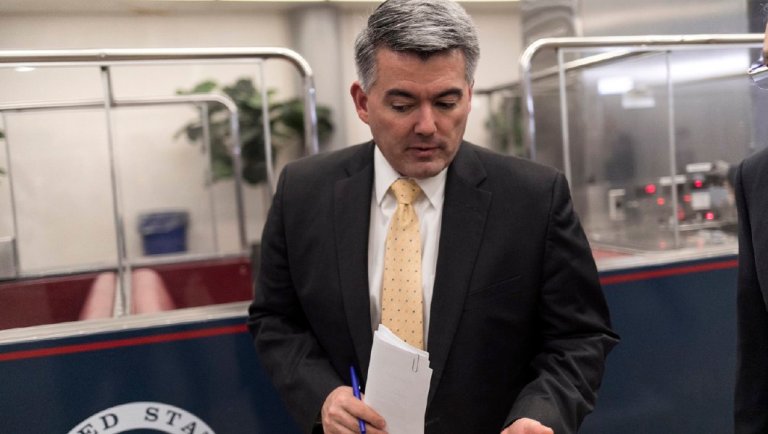 Sen. Cory Gardner, like many Trump supporters, praised Trump's "maximum pressure campaign" for getting negotiations to this point. (AP Photo/J. Scott Applewhite)