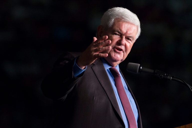 Former House Speaker Newt Gingrich predicted one day after Donald Trump won the presidential election that campaign advisers Rudy Giuliani and Sen. Jeff Sessions will have central roles in the new administration. (AP Photo/ Evan Vucci)